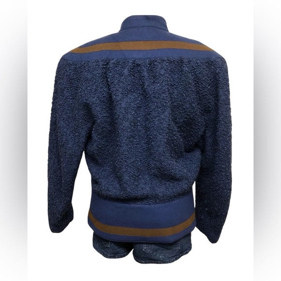 Gianni Versace Wool Alpaca Blend Bomber Jacket Size Small Womens Italian Vintage - Picture 3 of 9